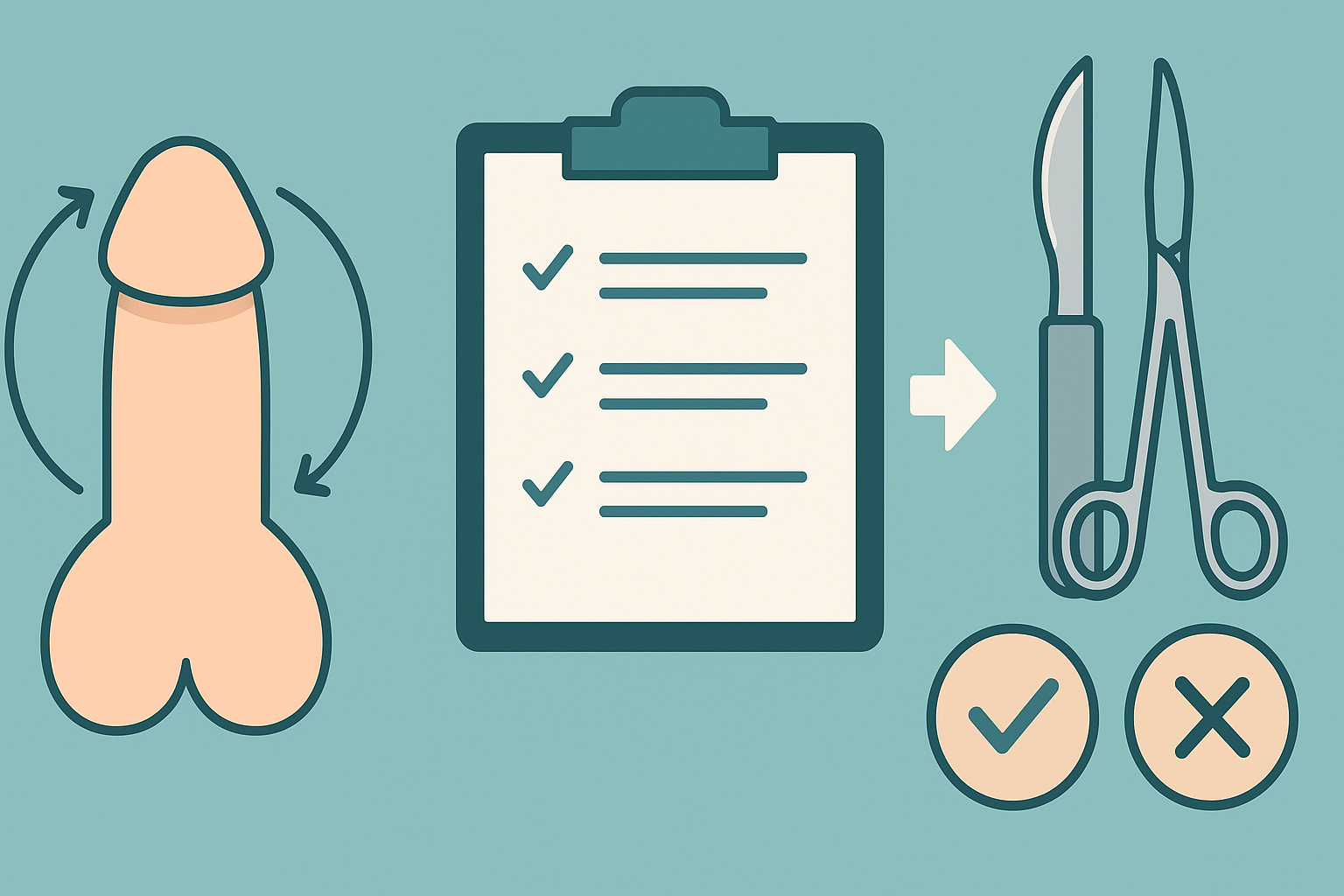 You are currently viewing 仮性包茎の治し方｜自力での改善方法から手術治療のメリット・デメリット・治療の流れも解説