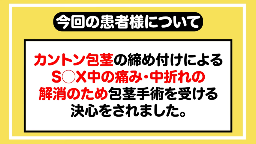 【カントン包茎手術に密着】22歳の患者様に心境を聞いてみた！